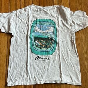 Boston Massachusetts Suffolk downs track shirt L